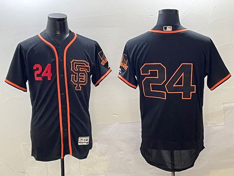 Men San Francisco Giants #24 No Name Black Elite 2025 Nike MLB Jersey style 2->san francisco giants->MLB Jersey